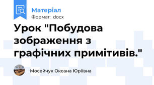 Урок "Побудова зображення з графічних примітивів."