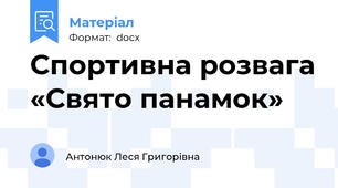 Спортивна розвага «Свято панамок»