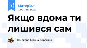 Якщо вдома ти лишився сам