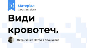 Види кровотеч.