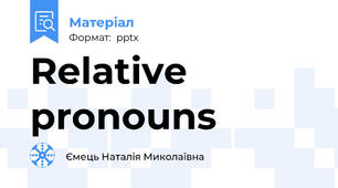 Relative pronouns