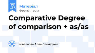 Comparative Degree of comparison + as/as