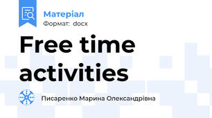 Free time activities