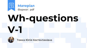 Wh-questions V-1