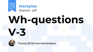 Wh-questions V-3