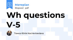 Wh questions V-5