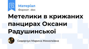 Метелики в крижаних панцирах Оксани Радушинської