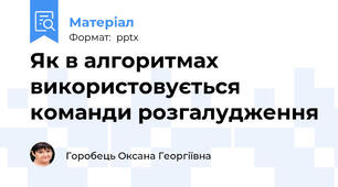 Як в алгоритмах використовується команди розгалудження