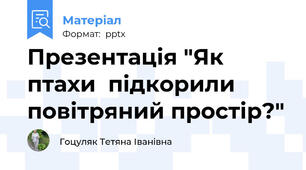 Презентація "Як птахи  підкорили повітряний простір?"