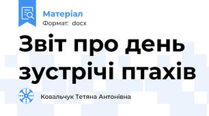 Звіт про день зустрічі птахів