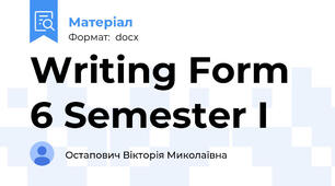 Writing Form 6 Semester I