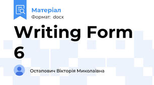 Writing Form 6