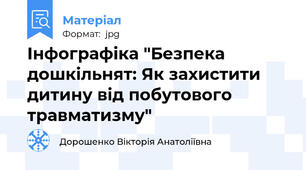 Інфографіка "Безпека дошкільнят: Як захистити дитину від побутового травматизму"