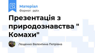 Презентація з природознавства " Комахи"