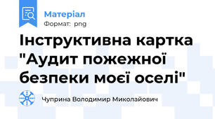 Інструктивна картка "Аудит пожежної безпеки моєї оселі"