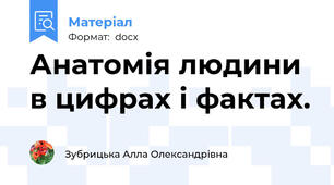 Анатомія людини в цифрах і фактах.