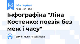 Інфографіка "Ліна Костенко: поезія без меж і часу"