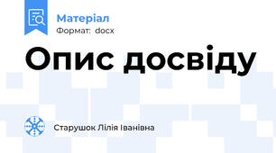 Опис досвіду