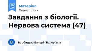 Завдання з біології. Нервова система (47)