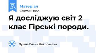 Я досліджую світ 2 клас Гірські породи.