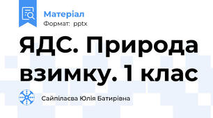ЯДС. Природа взимку. 1 клас