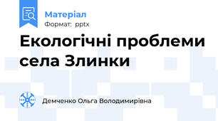 Екологічні проблеми села Злинки