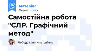 Самостійна робота "СЛР. Графічний метод"