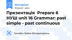 Презентація  Prepare 6 НУШ unit 16 Grammar: past simple - past continuous