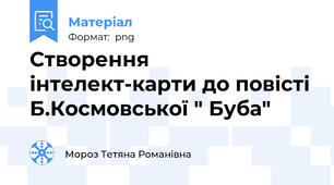 Створення інтелект-карти до повісті Б.Космовської " Буба"