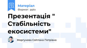 Презентація " Стабільність екосистеми"