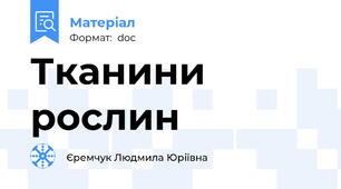 Тканини рослин