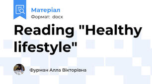Reading "Healthy lifestyle"