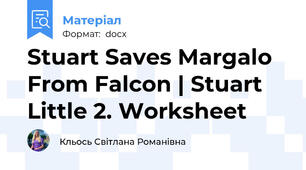 Stuart Saves Margalo From Falcon | Stuart Little 2. Worksheet