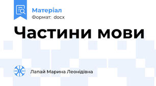 Частини мови