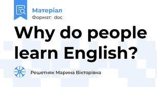 Why do people learn English?