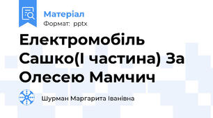 Електромобіль Сашко(І частина) За Олесею Мамчич