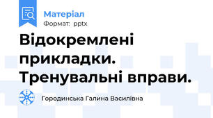 Відокремлені прикладки. Тренувальні вправи.