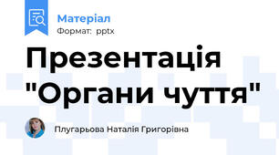 Презентація "Органи чуття"