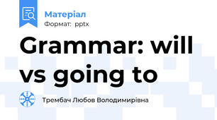Grammar: will vs going to