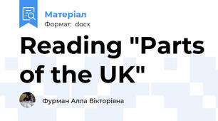Reading "Parts of the UK"