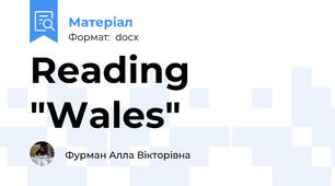 Reading "Wales"