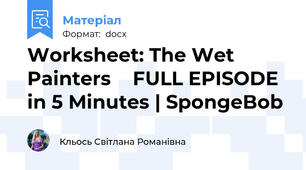 Worksheet: The Wet Painters 🎨 FULL EPISODE in 5 Minutes | SpongeBob