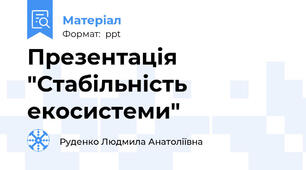 Презентація  "Стабільність екосистеми"