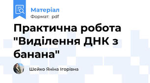 Практична робота "Виділення ДНК з банана"
