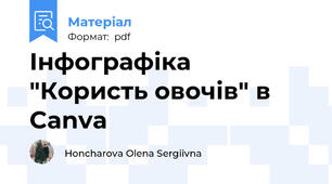 Інфографіка "Користь овочів" в Canva