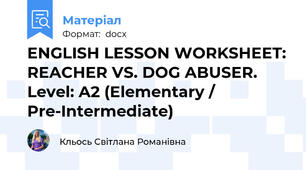 ENGLISH LESSON WORKSHEET: REACHER VS. DOG ABUSER. Level: A2 (Elementary / Pre-Intermediate)