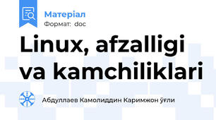 Linux, afzalligi va kamchiliklari