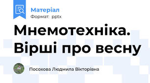 Мнемотехніка. Вірші про весну