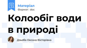 Колообіг води в природі