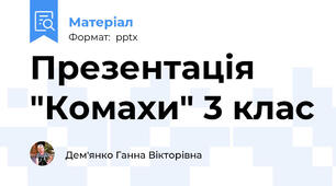 Презентація "Комахи" 3 клас